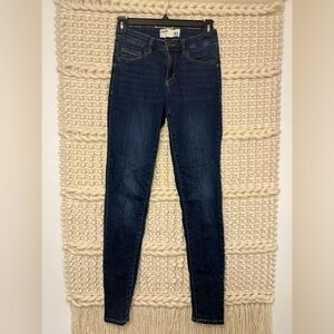 Garage Dark Blue High Rise Skinny Jeans Size 01